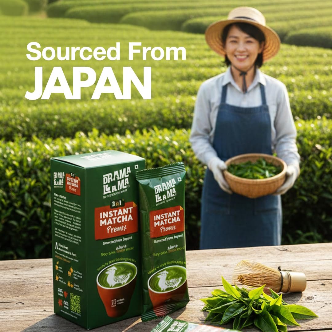 Instant Matcha Premix Latte (3in1) - 3 sachets x 15g (45g - Pack Of 1)|Sourced From Japan|Pure & Authentic, Smooth Taste|With Milk Solids & Sugar For Quick, Café-Style Green Tea Anywhere - Image 4