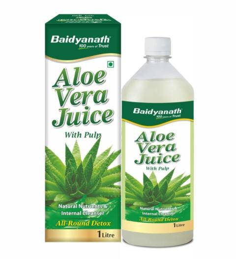 Aloe Vera Juice 1L | Pure Organic Aloevera Juice with Natural Enzymes & Antioxidants | Helps in Gut Health, Skin Nourishment | No Added Sugar