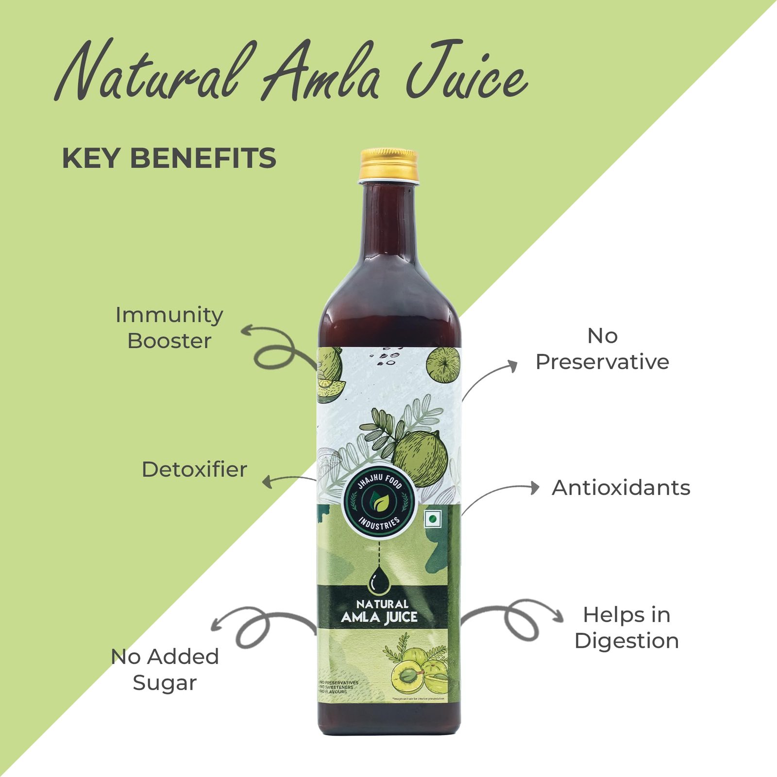 Foods Amla Juice 1L | 100% Pure Indian Gooseberry Juice | No Added Sugar, No Preservatives, No Artificial Flavours | Rich in Vitamin C & Antioxidants | Supports Immunity, Hair & Skin Health | Ayurvedic Health Drink - Image 3
