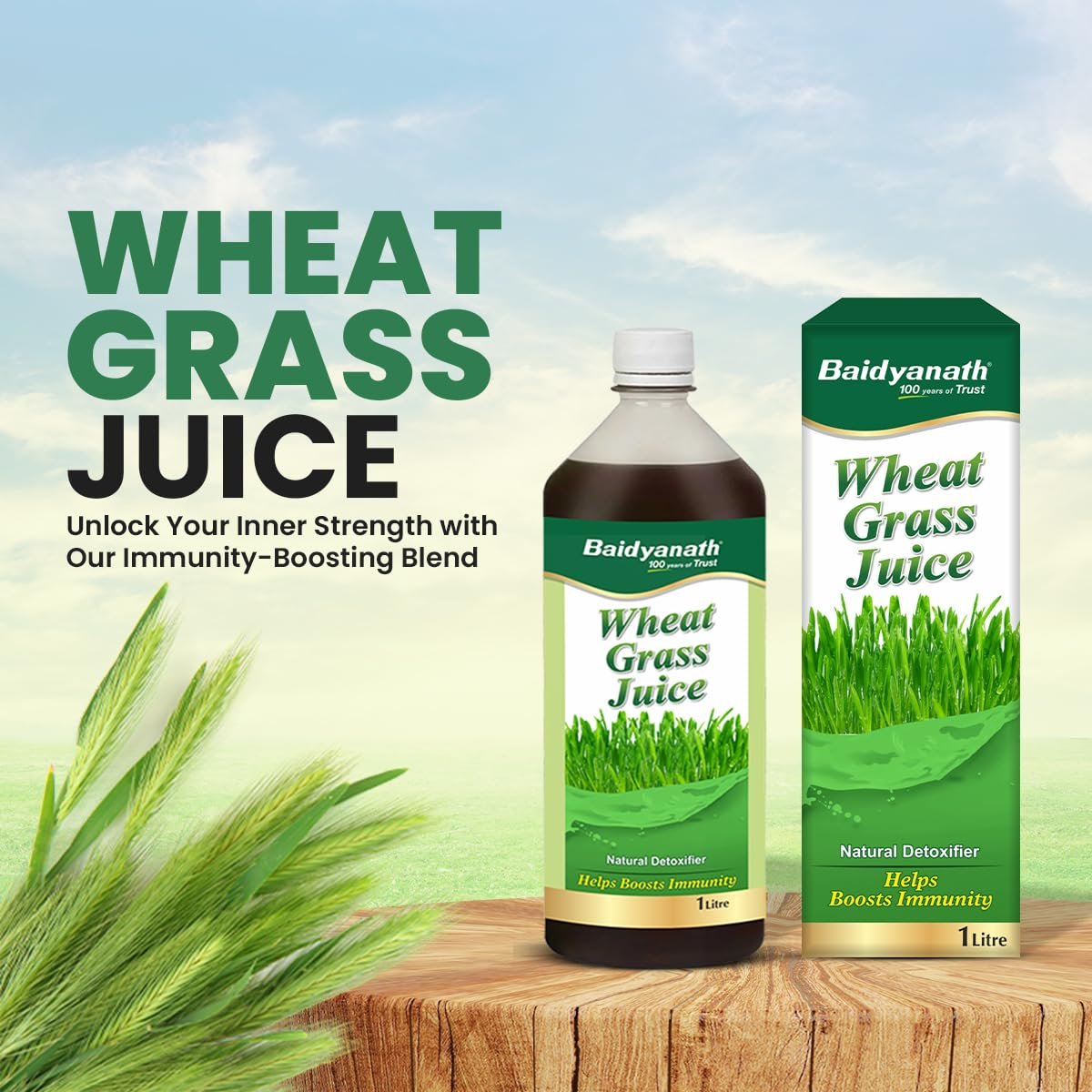 Wheatgrass Juice 1 Litre | Pure Green Superfood Wellness Drink | Supports Detox, Immunity & Gut Health | Rich in Vitamins, Minerals & Chlorophyll | No Added Sugar | For Men & Women - Image 4