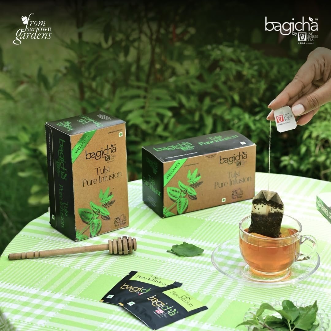 Tulsi Pure Infusion | Stress Relief - 50 Tea Bags - Image 3