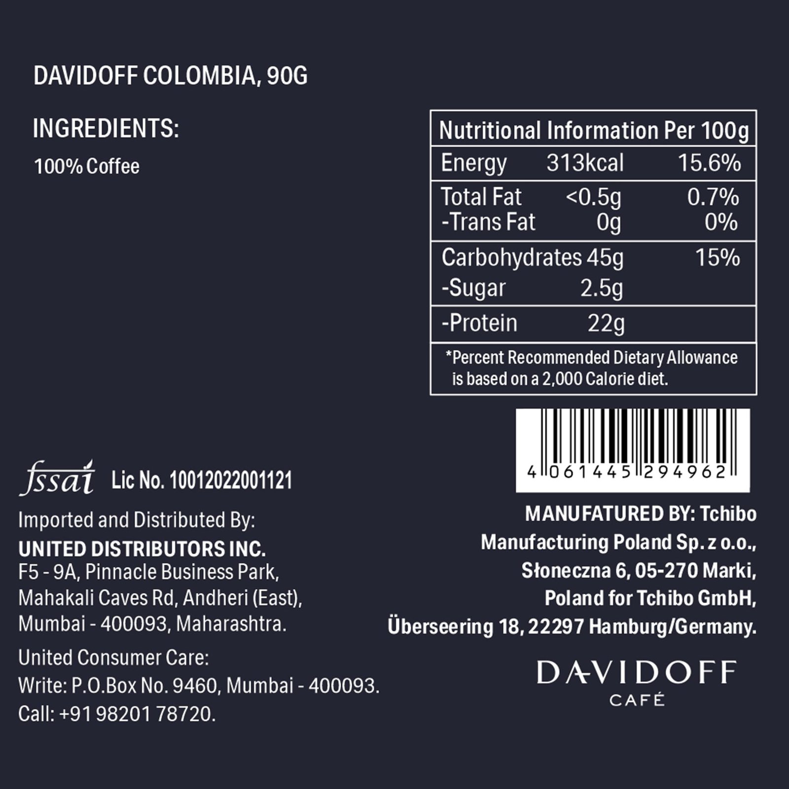 Origins Colombia Flavour Instant Coffee, 11/12 Intensity - 100% Arabica - 3.53 Oz 90g, Granule, Glass Bottle - Image 3