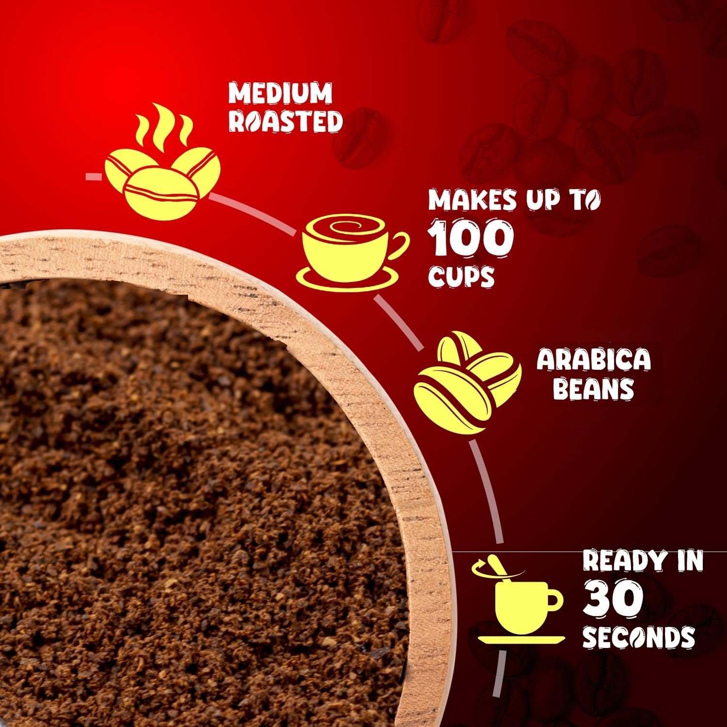 Chocolate & Mocha (Choco-Mocha) Instant Coffee Powder Jar – 200g | Arabica Beans with Chocolaty Twist | Perfect for Espresso, Latte & Cappuccino | Enjoy Hot & Cold Brews - Image 4