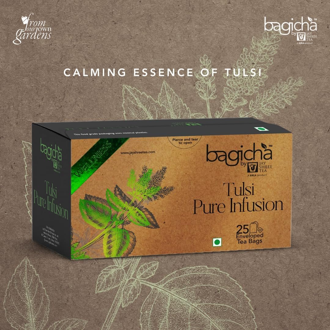 Tulsi Pure Infusion | Stress Relief - 50 Tea Bags - Image 5