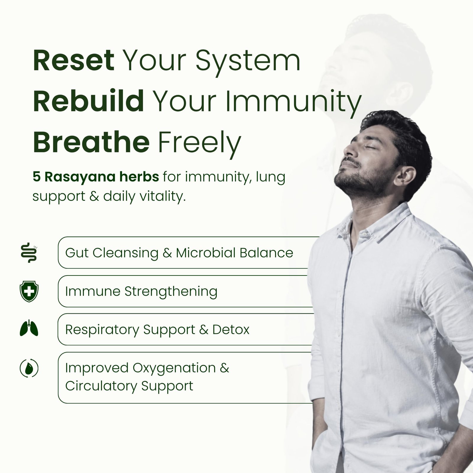 Immunity & Lung Detox | 5 Ayurvedic Herbs liquid | 500ml - Image 2