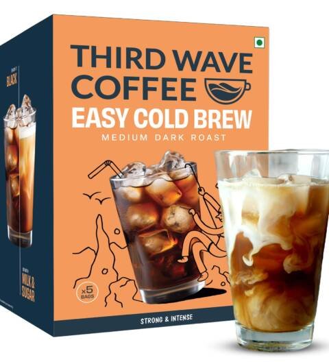 Cold Brew Bags | 100% Arabica | Medium Dark Roast | Pack of 5 | 5 * 50 grams