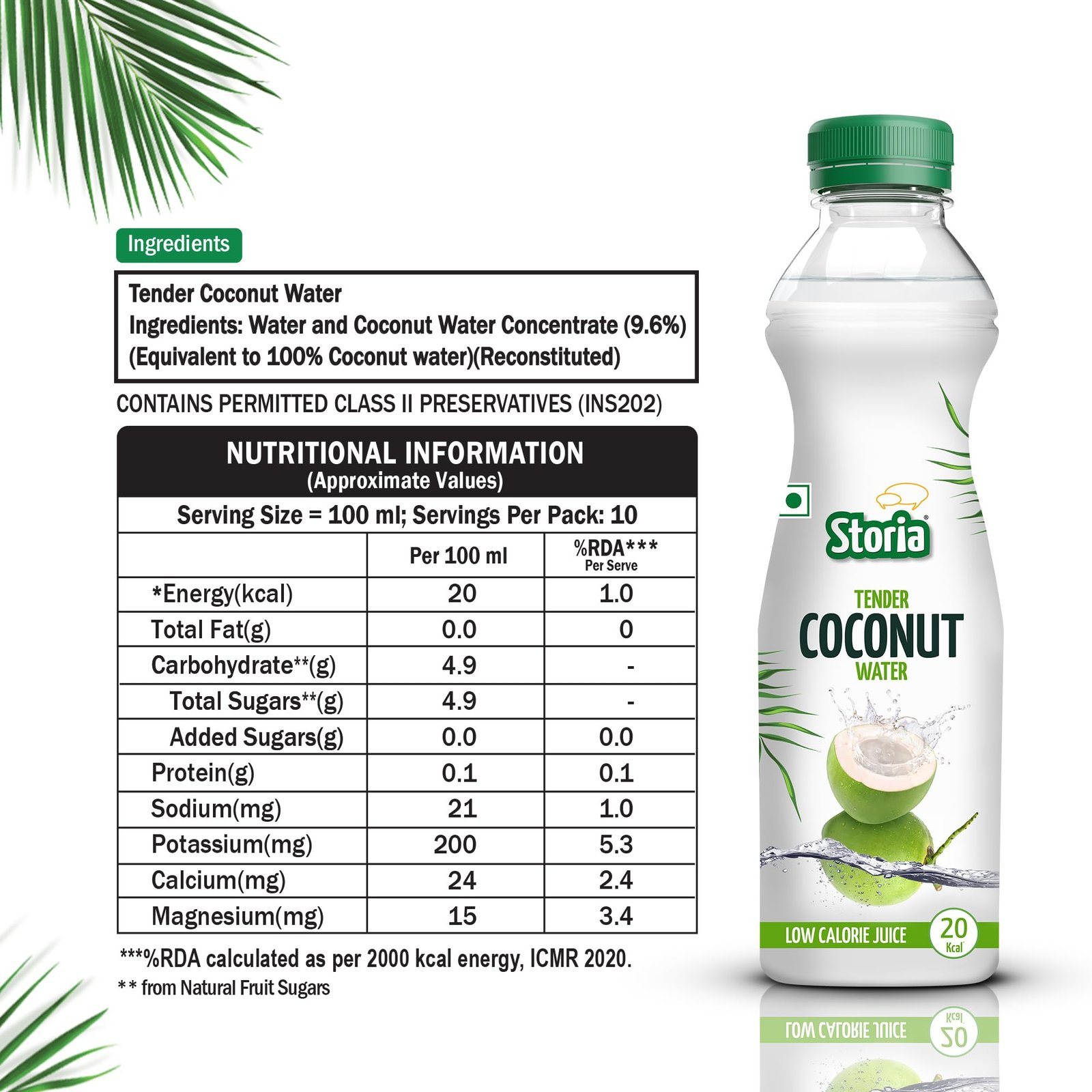 Tender Coconut Water - No Added Sugar - 1000 ml PET Bottle (Pack of 2) - Image 5