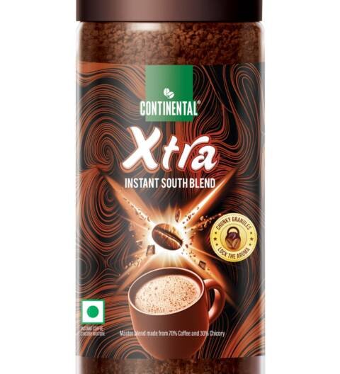 XTRA Instant Coffee Powder | 200g Jar | 30% Chicory and 70% Robusta Coffee | Medium Roast Instant Coffee | Granulated Instant Coffe