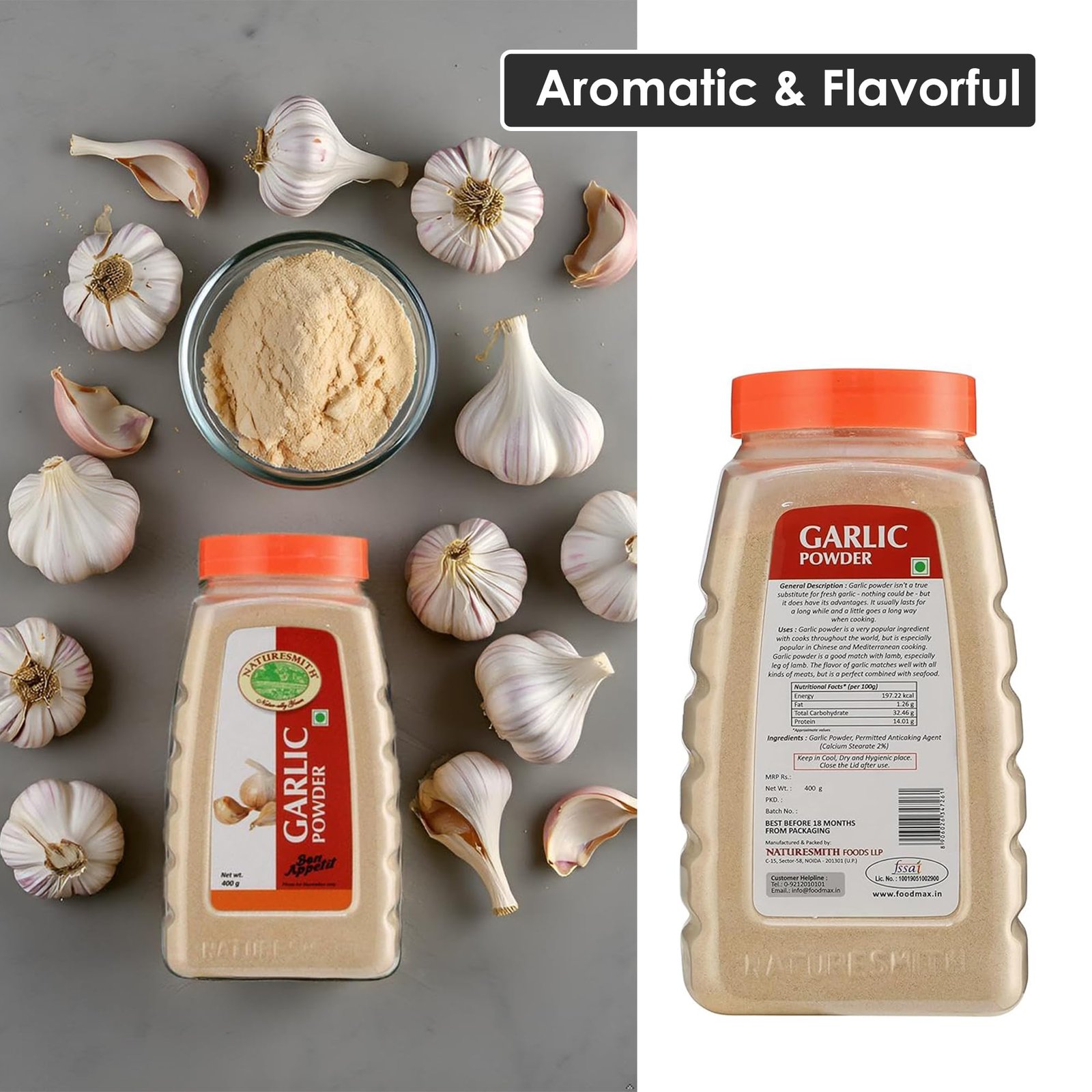 NATURESMITH Garlic Powder 400g Ready to Use Big Jar - Image 5