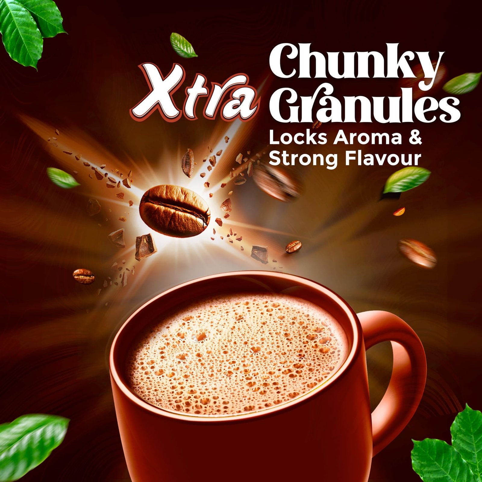 XTRA Instant Coffee Powder | 200g Jar | 30% Chicory and 70% Robusta Coffee | Medium Roast Instant Coffee | Granulated Instant Coffe - Image 4