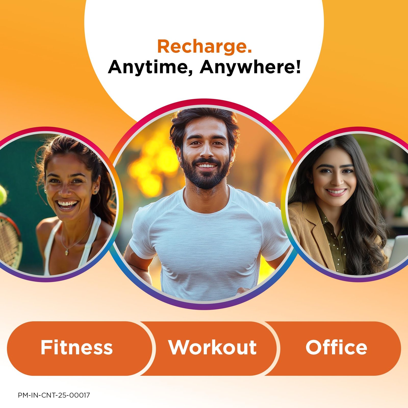 Recharge: Tasty Orange Flavoured Powder Drink Mix | No Added Sugar| Instant Energy & Hydration | 13 Vitamins & Minerals | Boosts Immunity | Vitamin B, C, Zinc, Magnesium | Pack of 36 sachets - Image 6