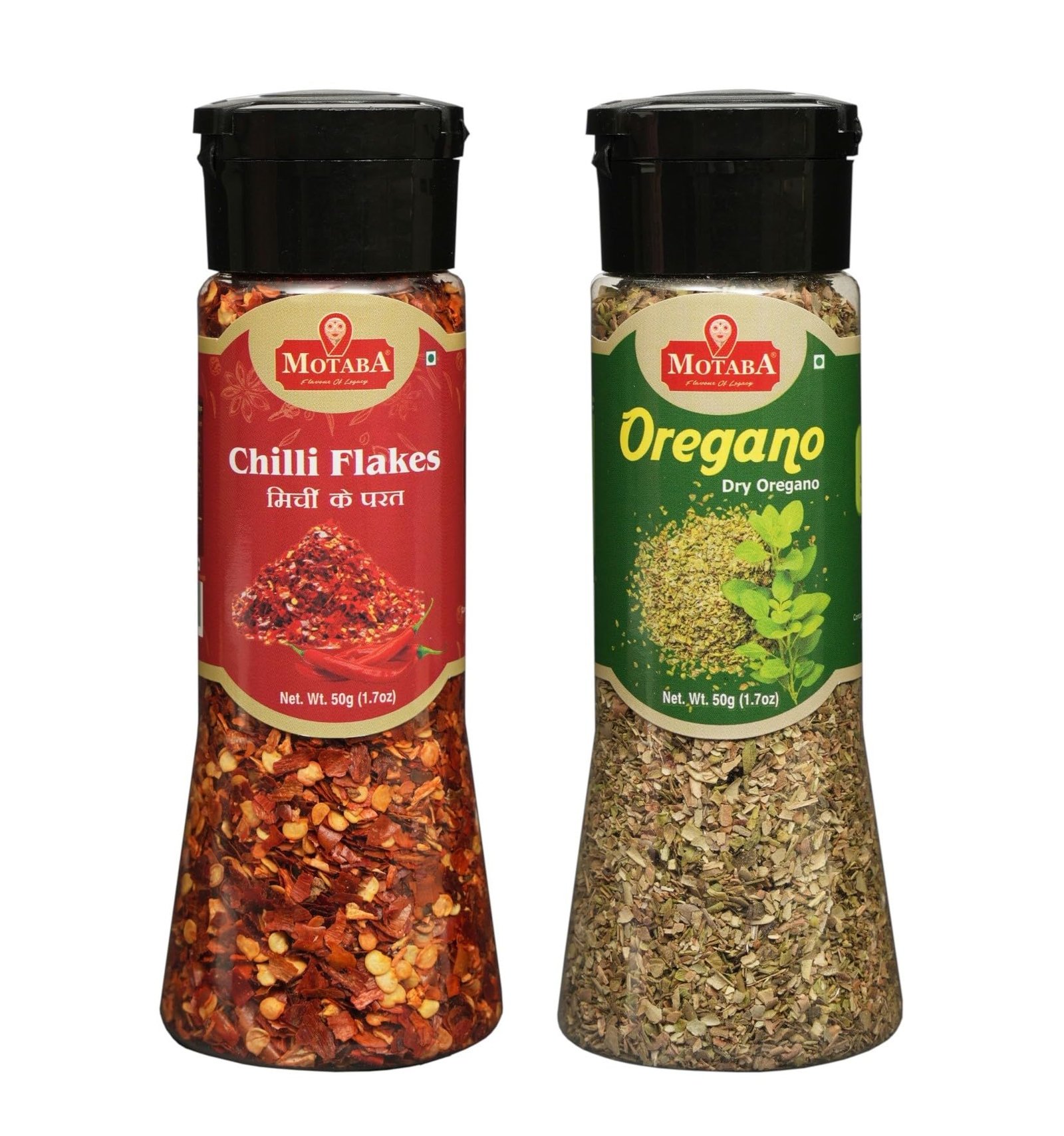 Italian Pizza Chilli Flakes and Oregano Seasonings/Fresh and Natural Herbs and Seasonings/Hygienically Packed- Pack of 2, (50 gms × 2 = 100 gms)