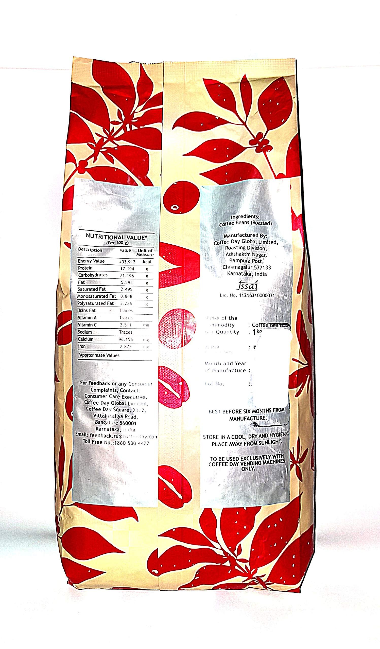 Coffee Day Roasted Fresh Coffee Beans, Bag - 1.08 Kg - Image 2