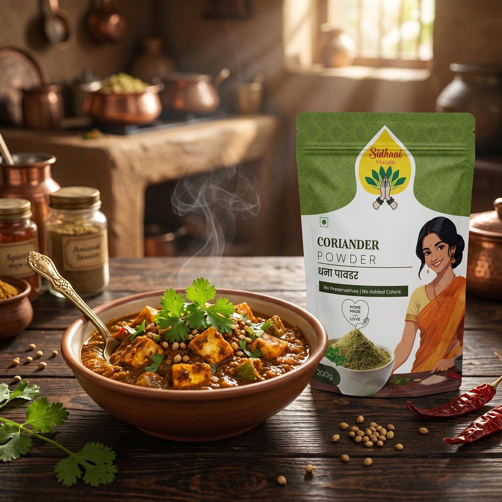 Premium Coriander Powder Green 100 grams | Pure Ground Dhaniya Powder | Aromatic Spice for Cooking | Fresh Flavor Enhancer for Curries, Gravies, Vegetables & Daily Indian Cuisine - Image 5