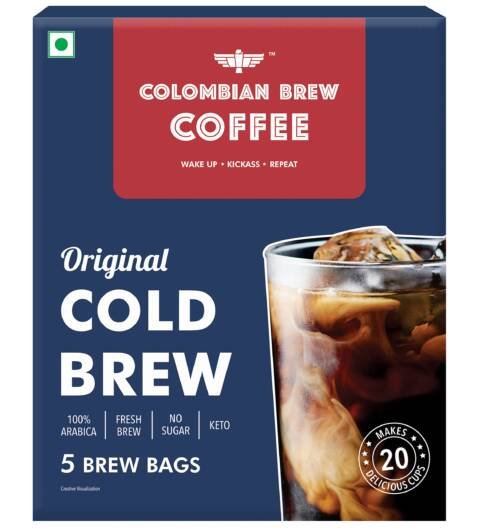 Arabica Original Cold Brew 5 Brew Bags, 20 Cups