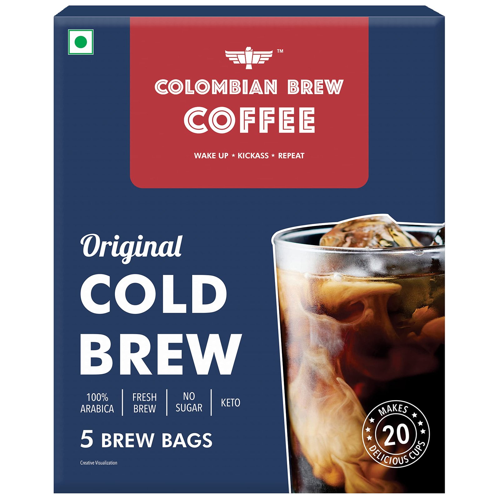 Arabica Original Cold Brew 5 Brew Bags, 20 Cups