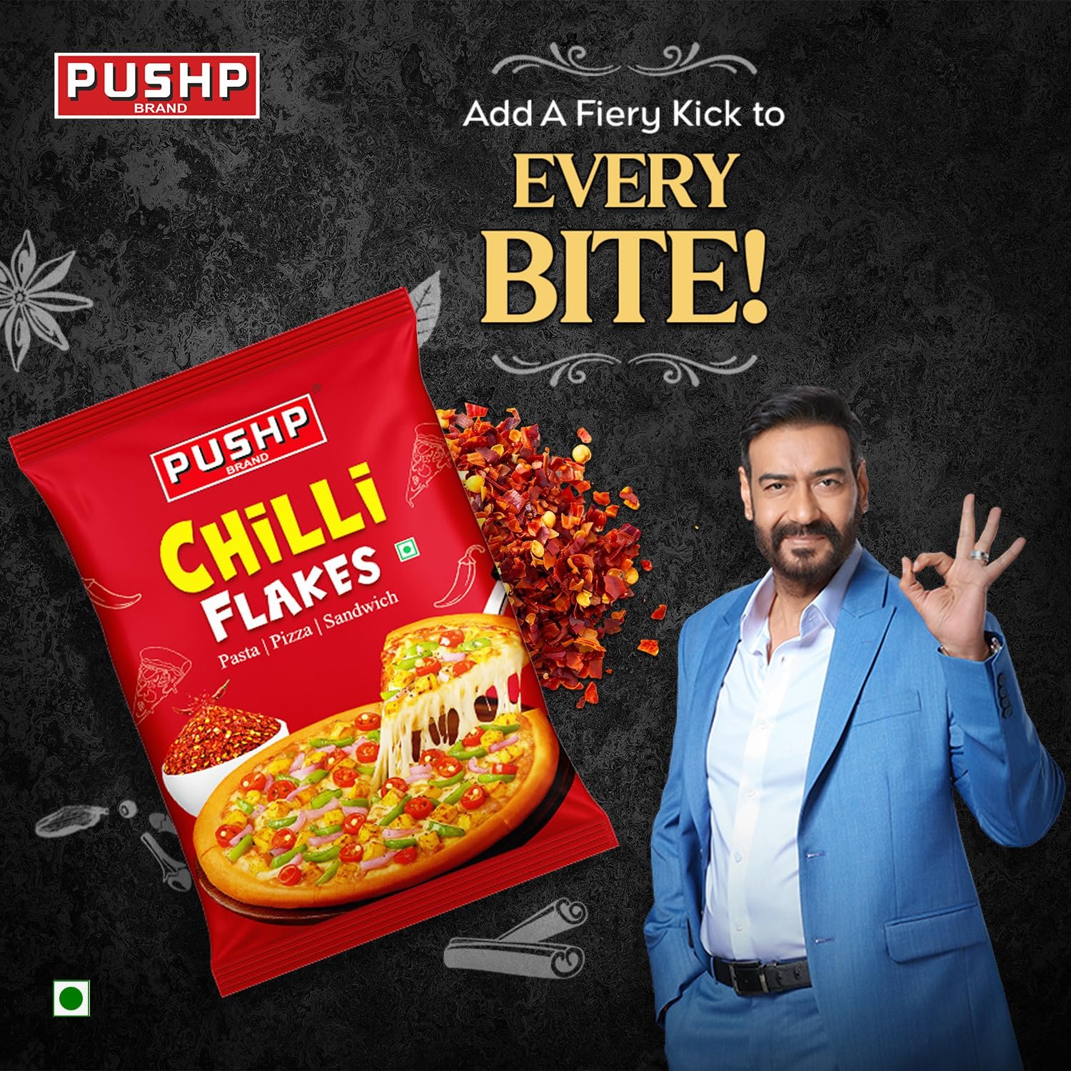 Pushp Chilli Flakes | 500g Pouch | Premium Spicy Seasoning for Pizza, Pasta & Cooking Toppings (Pack of 1) - Image 4
