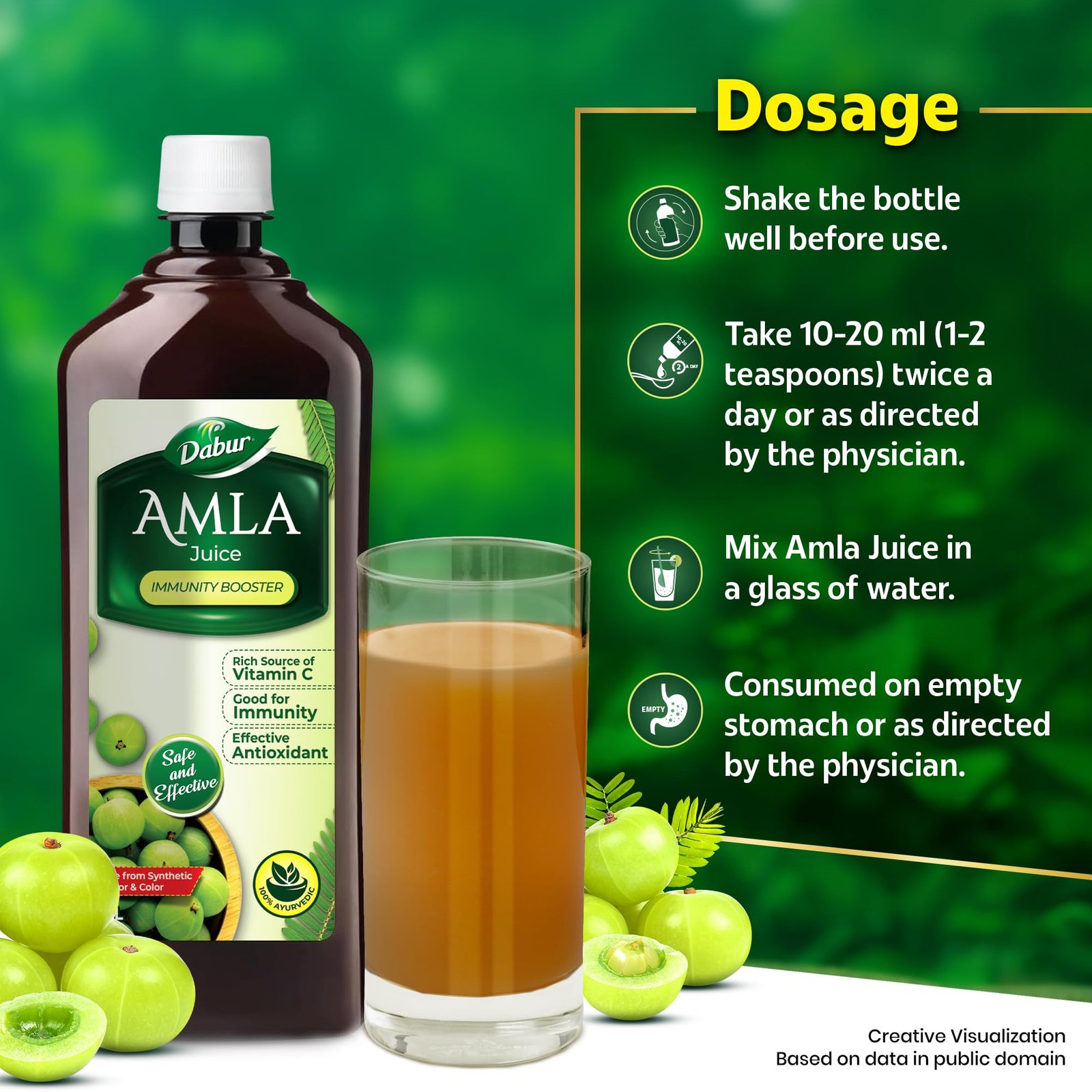 Amla Juice: Rich Source of Vitamin C and Antioxidants for Immunity boosting |Pure, Natural and 100% Ayurvedic Juice -1L - Image 6