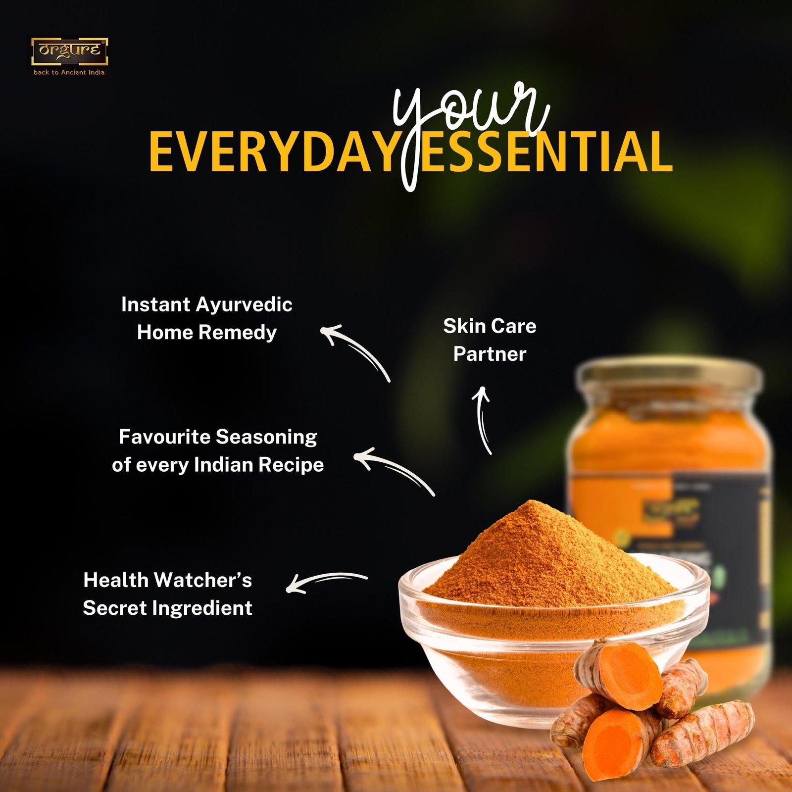 Lakadong Turmeric Powder | Certified High Curcumin | Hand-Harvested & Sun-Dried | Naturally Grown in Meghalaya | Pure & Authentic | Glass Jar | 500g - Image 4