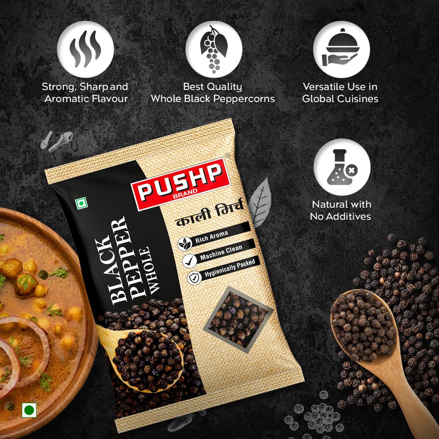 Whole Black Pepper | 500 g Pouch | Natural Kali Mirch whole | Premium Spices for Everyday Cooking Pure & Aromatic | Pack of 1 - Image 5